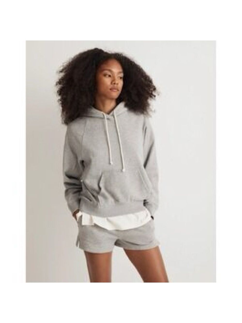 Madewell MWL Women's Heather Gray Hoodie XL